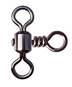 Фото вертлюг тройной 90 град. cross-line crane swivel, цвет black nikel, размер 6, (50шт.)