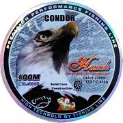 Фото hawk condor d-0,28 мм, l-100 м,  разрывная нагрузка 10,50 кг (10 шт)