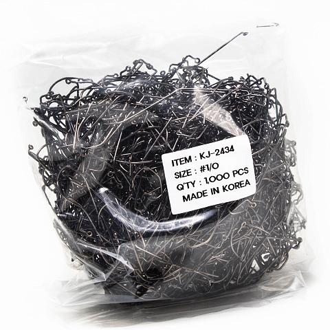 Фото крючок джиговый kumho kj-2434, №6/0 bn (1000 шт./упак.)