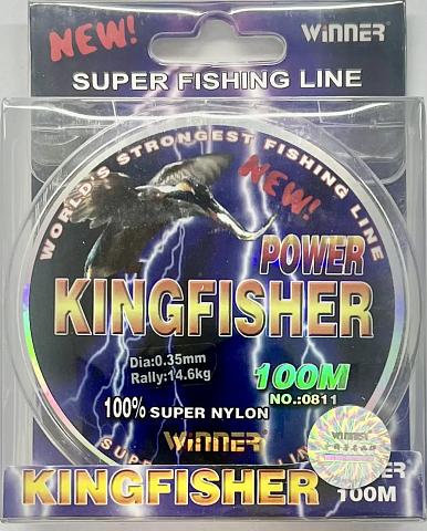 Фото power kingfisher  winner d-0,18 мм, l-100 м, цвет светло-коричневый (10 шт)