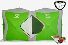 Фото палатка куб "condor" зимняя утепленная 2,0 х 4,0 х 2,15  зелёный/белый