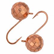 Фото шар фигурный с ушком d 7,0 мм, вес 3.2 гр, медь /10 шт/