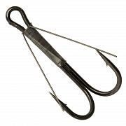 Фото крючок-двойник незацепляйка condor weedless double hook №2/0 bn (50 шт./упак)