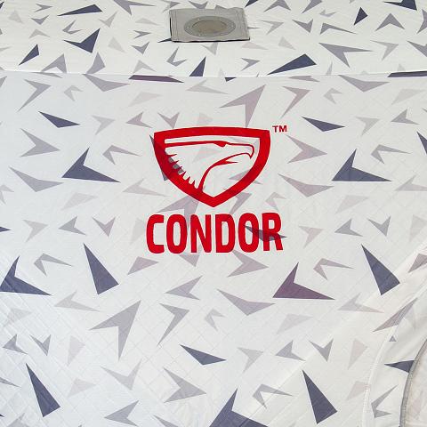 Фото палатка куб "condor" зимняя утепленная 2,2 х 2,2 х 2,15  белый камуфляж