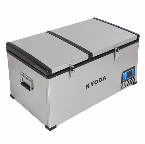 Фото автохолодильник kyoda bcds80, двухкамерный, объем 80 л, вес 30 кг