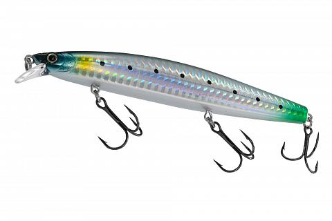 Фото воблер kyoda spotlight minnow-125f, длина 12,5 см, вес 22 гр, цвет p94, заглубление 0,5-0,8 м.